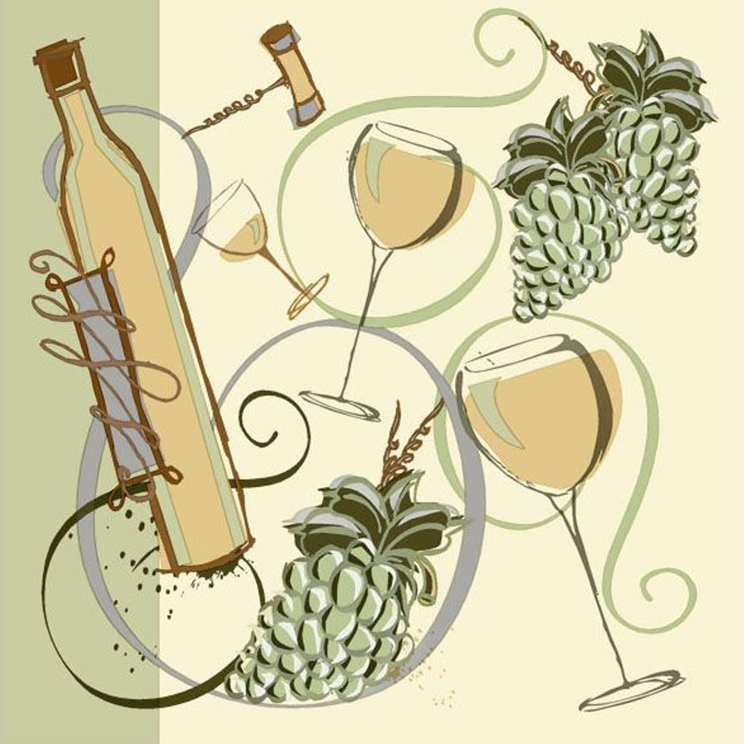 Wine 'N Dine Lunch Paper Napkins 20 Pack