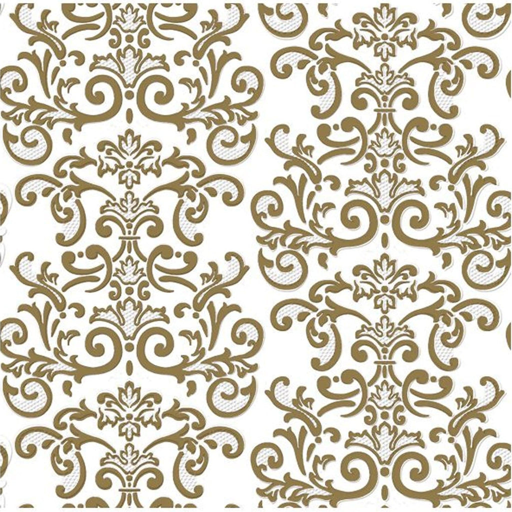 Metallic Lunch Paper Napkins 20 Pack