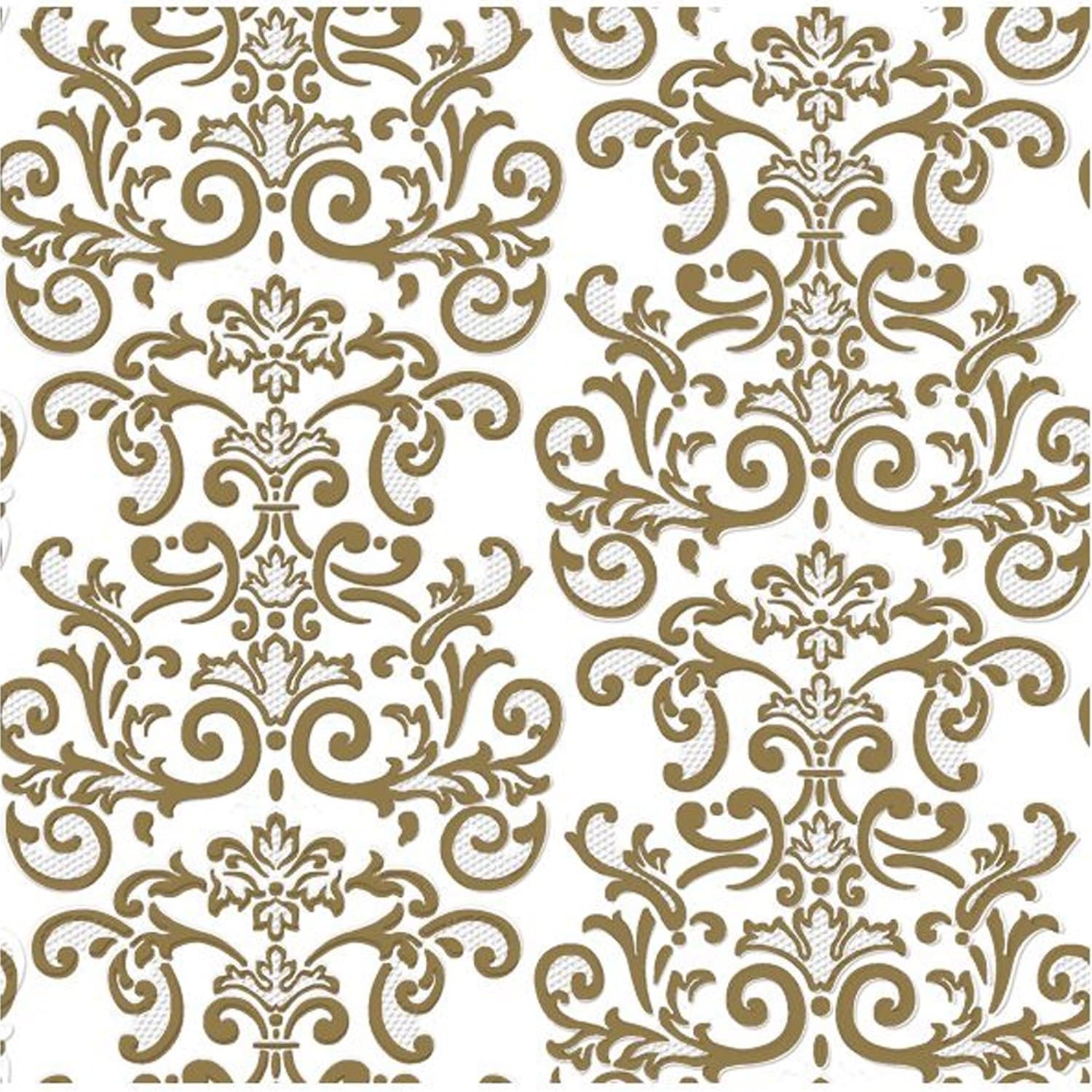 Metallic Lunch Paper Napkins 20 Pack