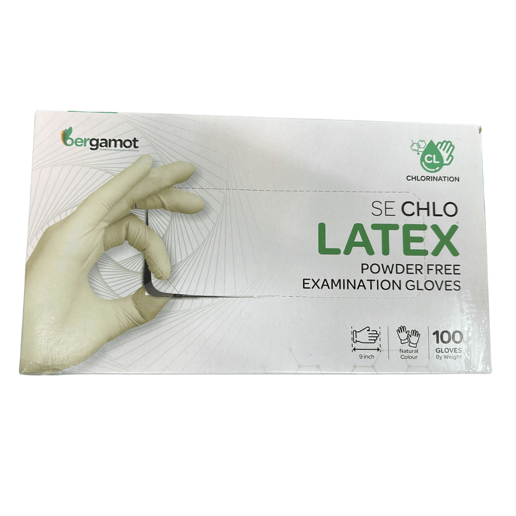 Medium Bergamot Latex Disposable Powder-Free Examination Gloves 100 Pack