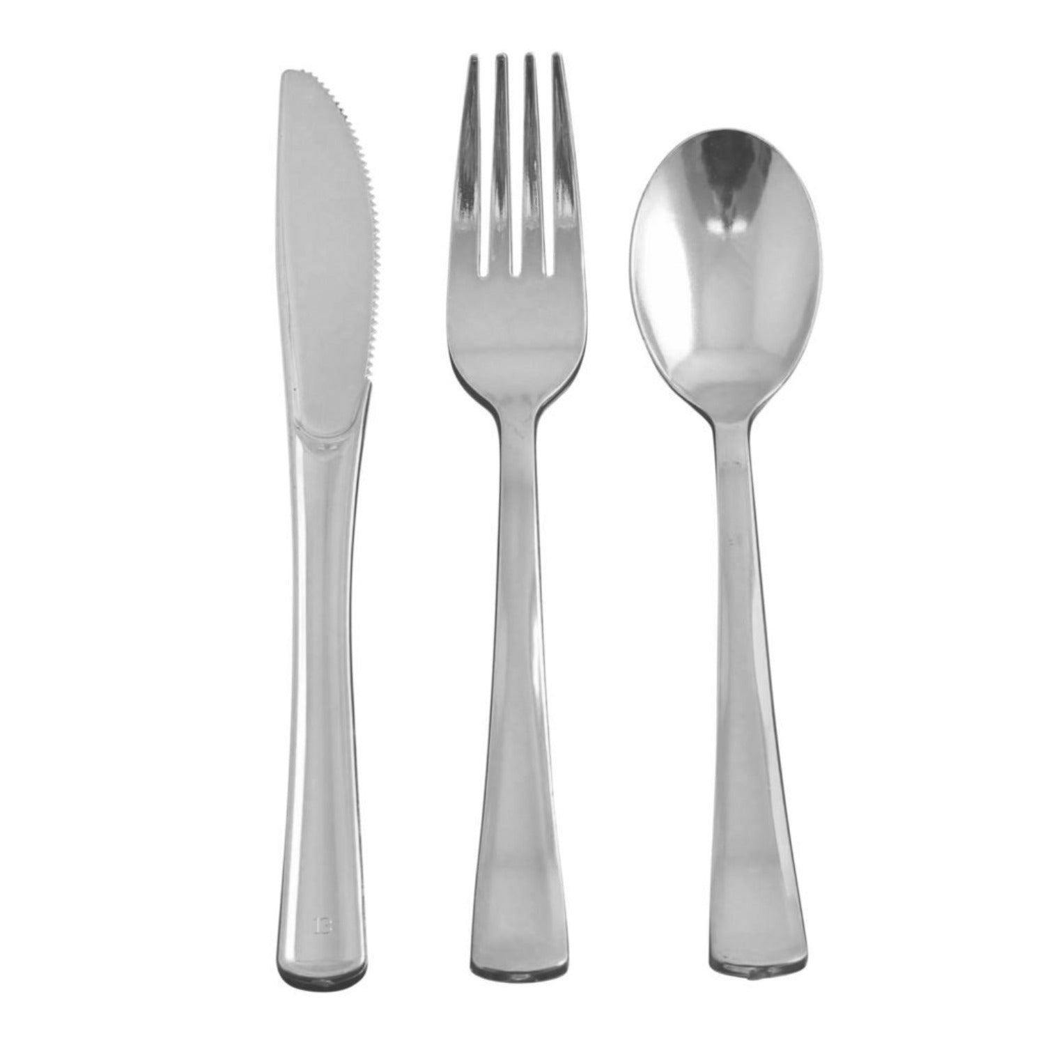 Dynasty Plastic Silver Spoons