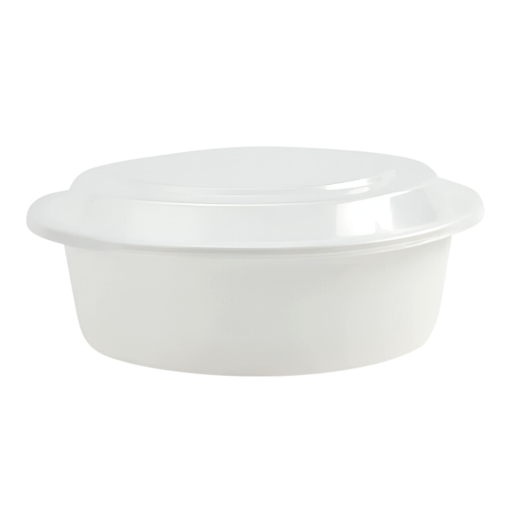 32oz Container With Lid Extra Strong White round Disposable Meal Prep Plastic