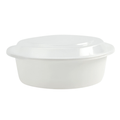 32oz Container With Lid Extra Strong White round Disposable Meal Prep Plastic