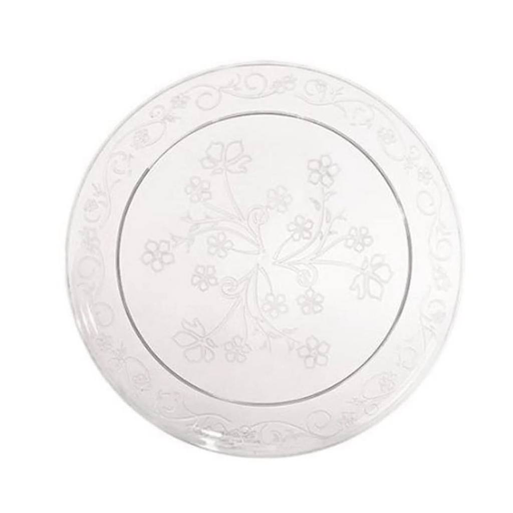*JUMBO PACK* D'vine 9" Clear Plate Heavyweight Plastic
