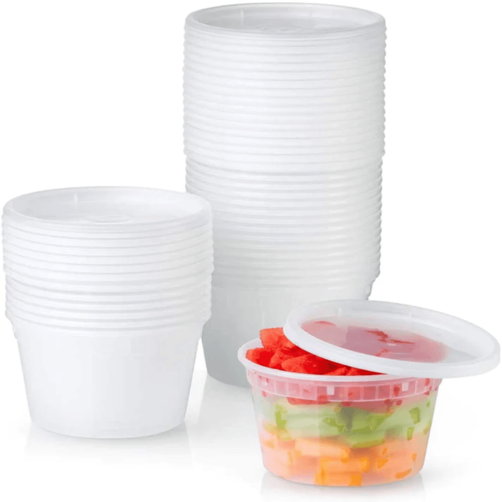 *WHOLESALE* 64oz Deli Containers with Lids Heavy Duty Plastic 200ct/case
