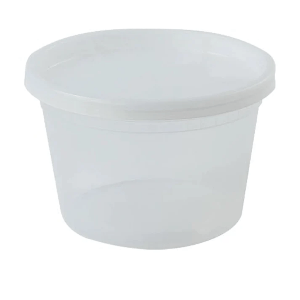 16oz Deli Container with Lids Heavyweight  Plastic