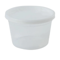 16oz Deli Container with Lids Heavyweight  Plastic