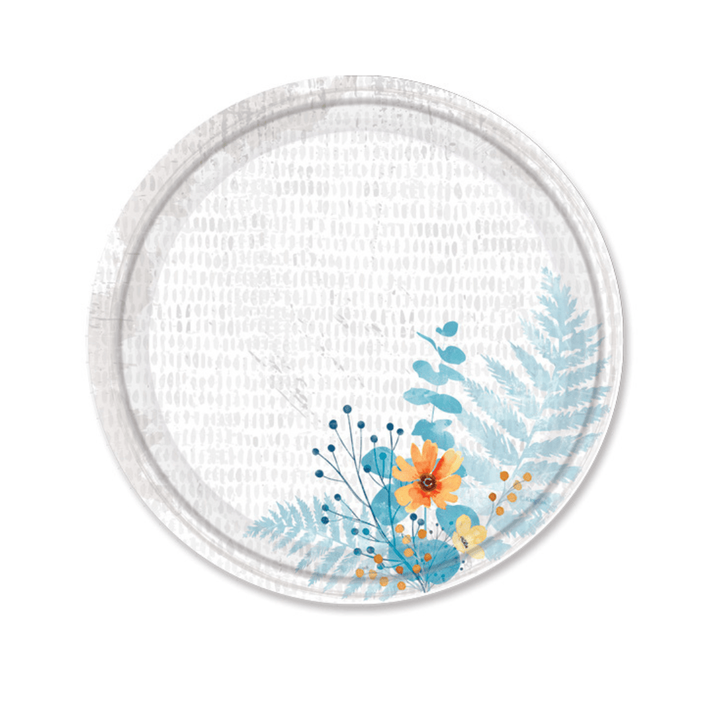 10" Floral Bliss Dinner Paper Plates