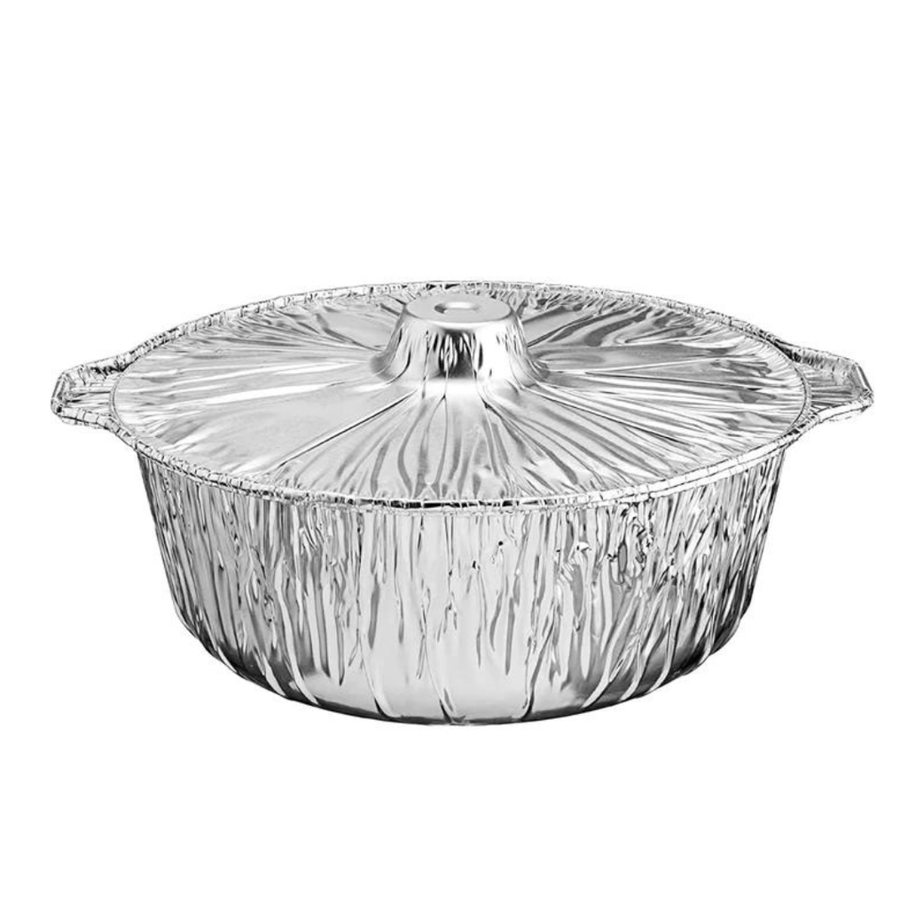 5Qtz Large Pot With Lid Disposable Aluminum