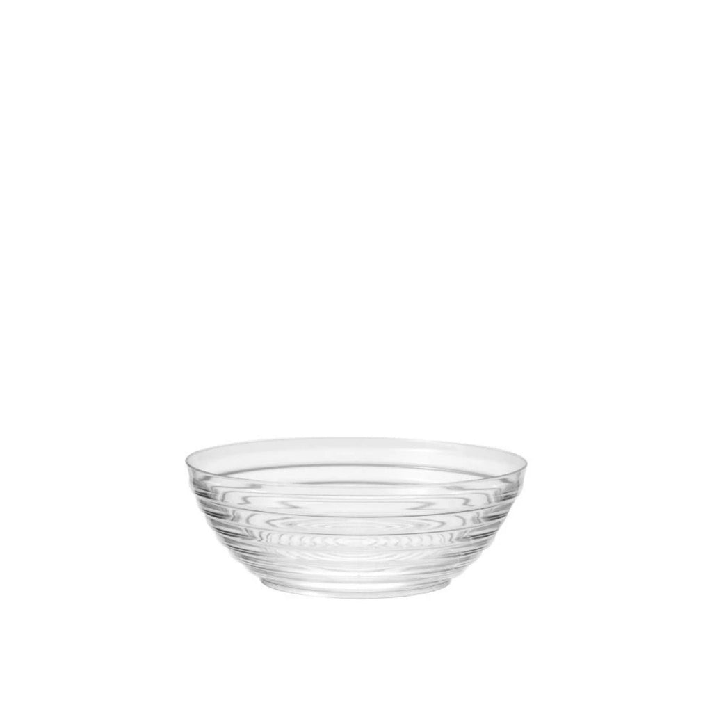 1 Quart 7 inch Small Heavyweight Plastic Ringed Serving Bowl
