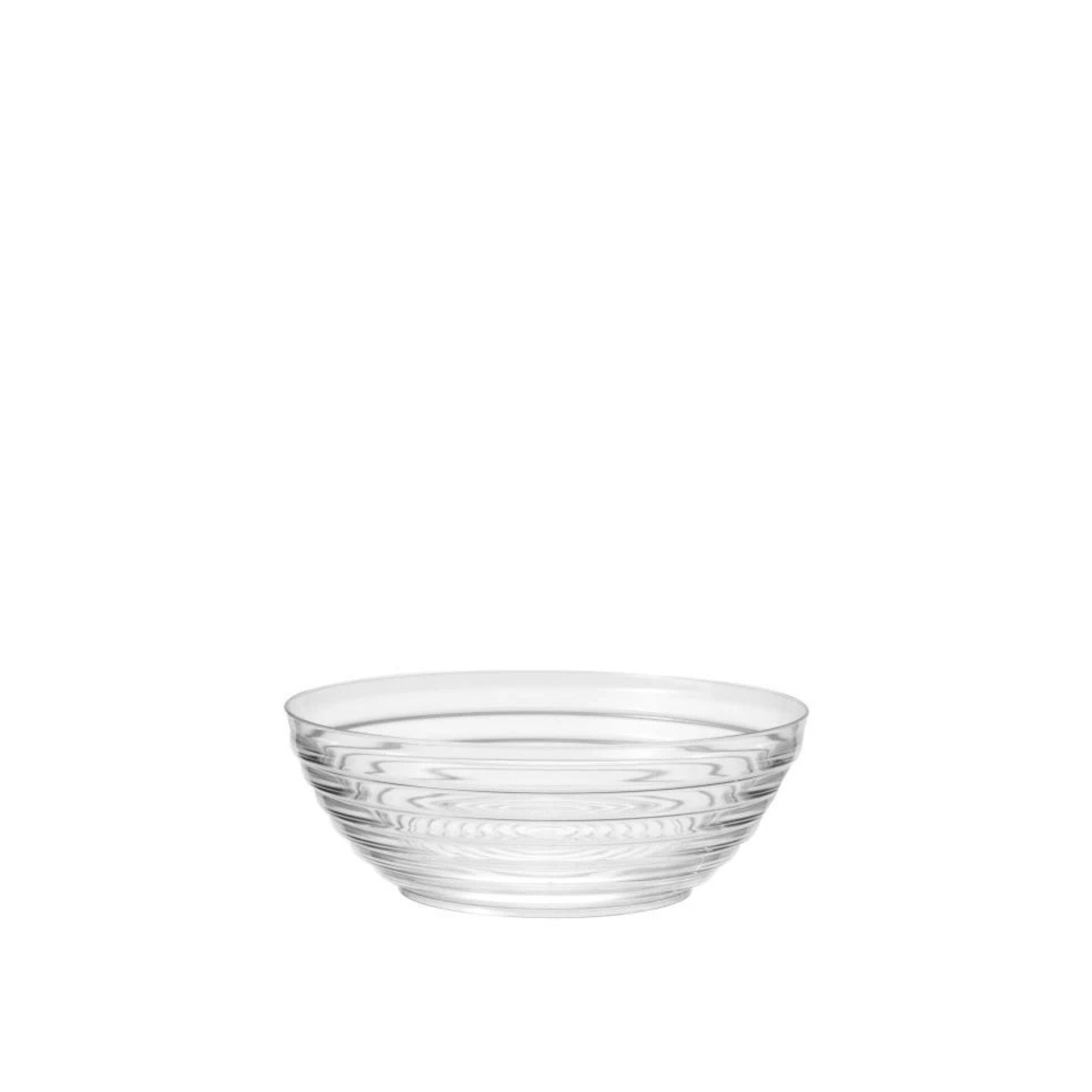 1 Quart 7 inch Small Heavyweight Plastic Ringed Serving Bowl
