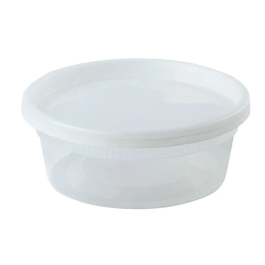 8oz Deli Container with Lid Heavyweight Plastic