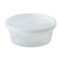 8oz Deli Container with Lid Heavyweight Plastic