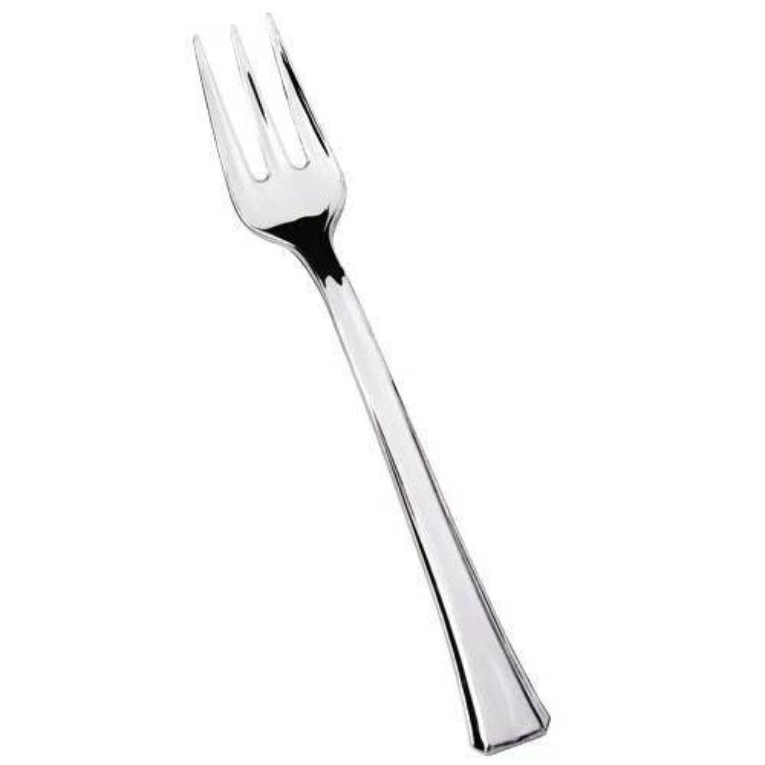 Silver Mini Plastic Fork & Spoon Box