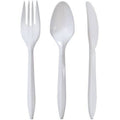 Cutlery Combo White Medium Weight Plastic Disposable