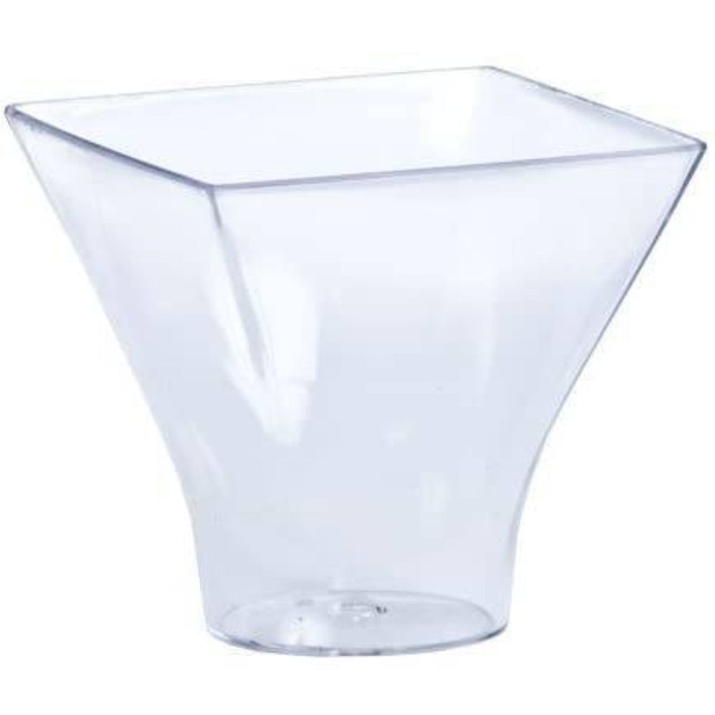 3 oz Mini Clear Plastic Flared Mousse Cup