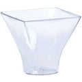 3 oz Mini Clear Plastic Flared Mousse Cup
