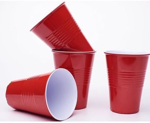 *BUY BULK* 18oz Plastic Cups Apple Red