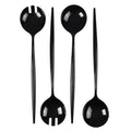 13" Novelty Serving Plastic Cutlery Spoon & Spork Black
