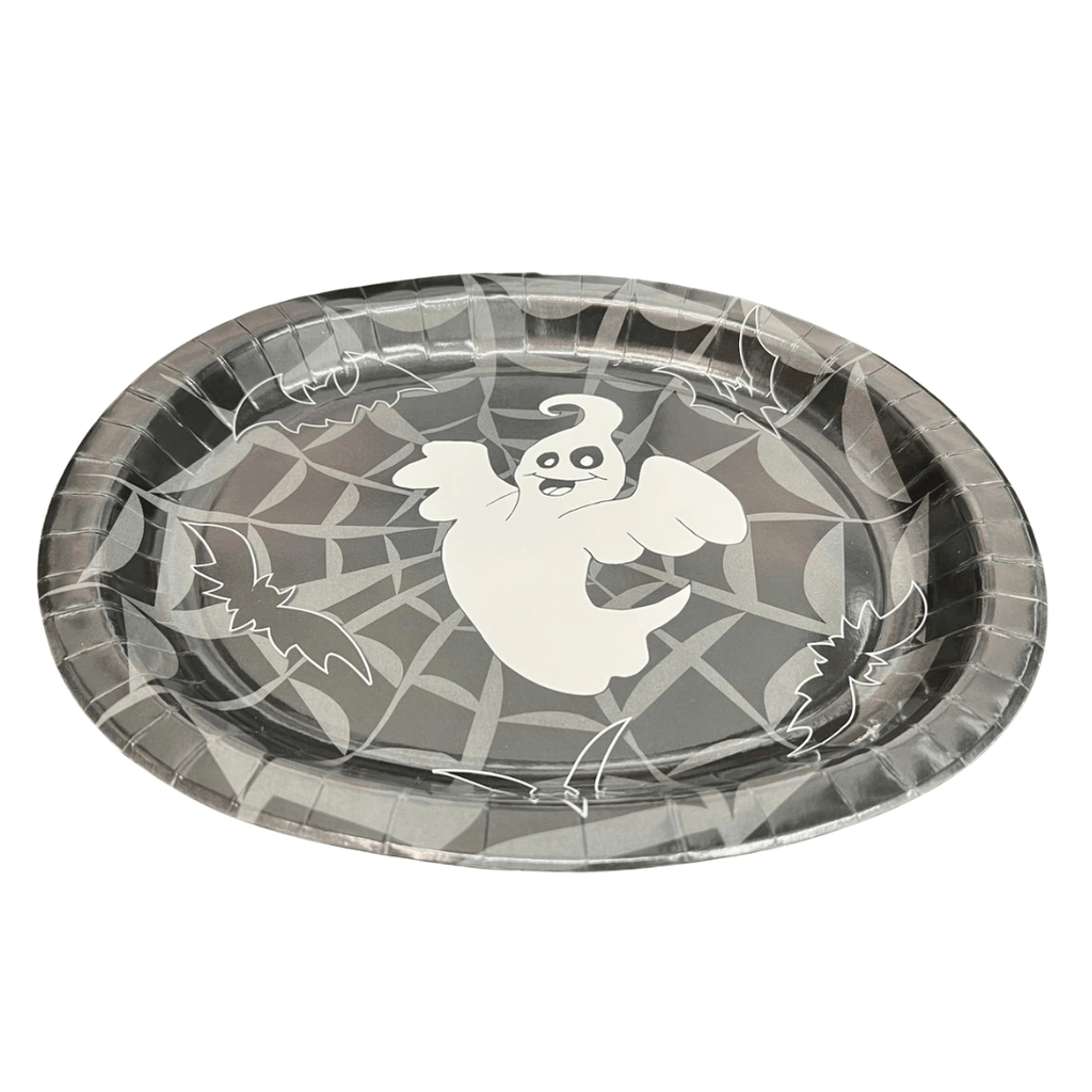 Oval 12" X 10" Paper Plates Halloween-Party 10 Pack