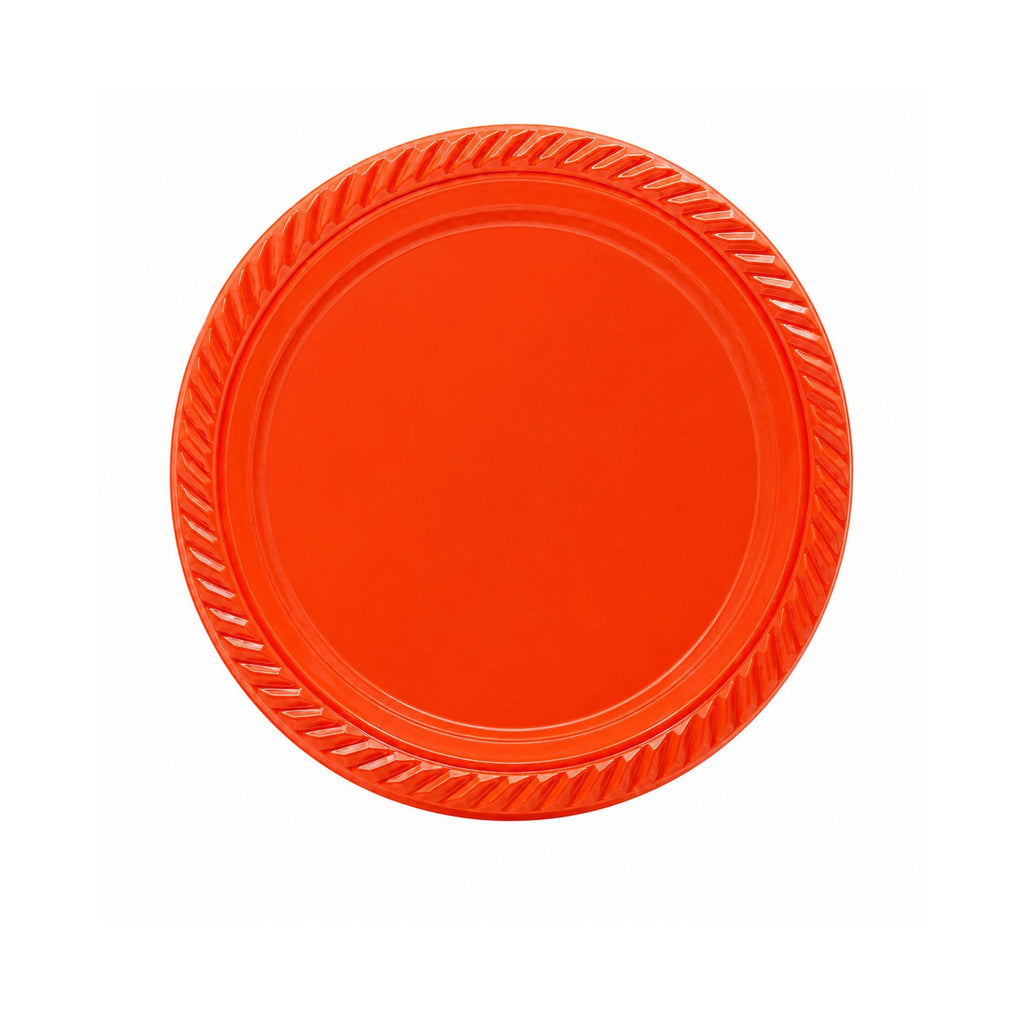 SALE  7" Light Weight Red Plastic plate 100 pieces