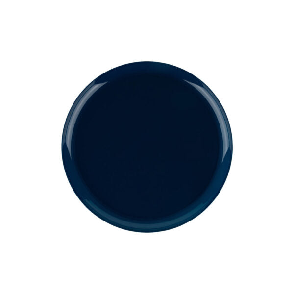 Edge 6.3" Dark Blue Round Salad Plastic Plates