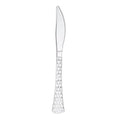 Glamour Knive Silver Heavyweight Disposable Plastic 20 Pack