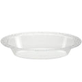 48oz Pebbled Clear Oval Serving Bowl Plastic