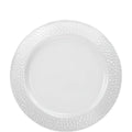 Pebbled 7.5" White Appetizer/Dessert Plate Plastic
