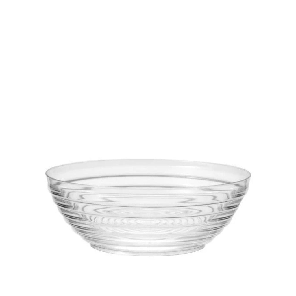 2.5 Quart 9.5 inch Medium Ringed Serving Bowl Heavyweight Plastic