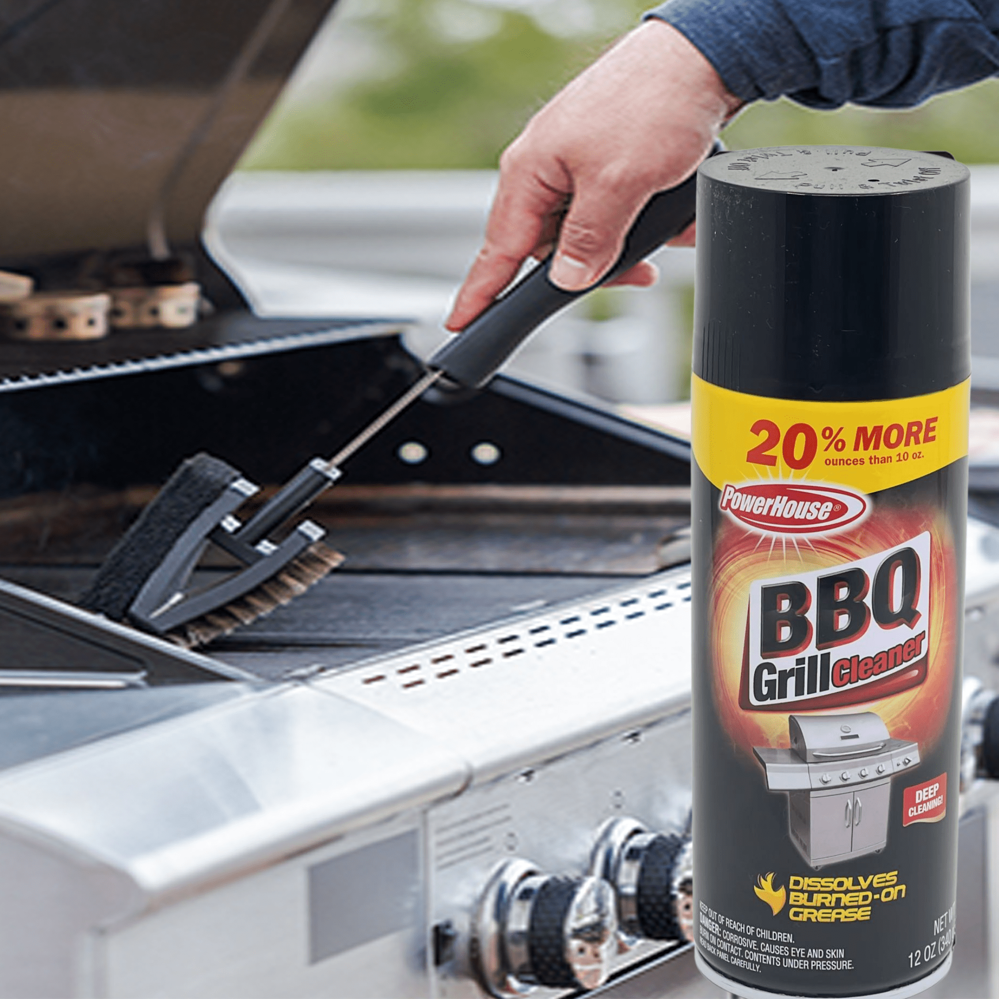 12oz BBQ Grill Cleaner  Heavy-Duty Degreaser for Grills & Cookware 1 pack