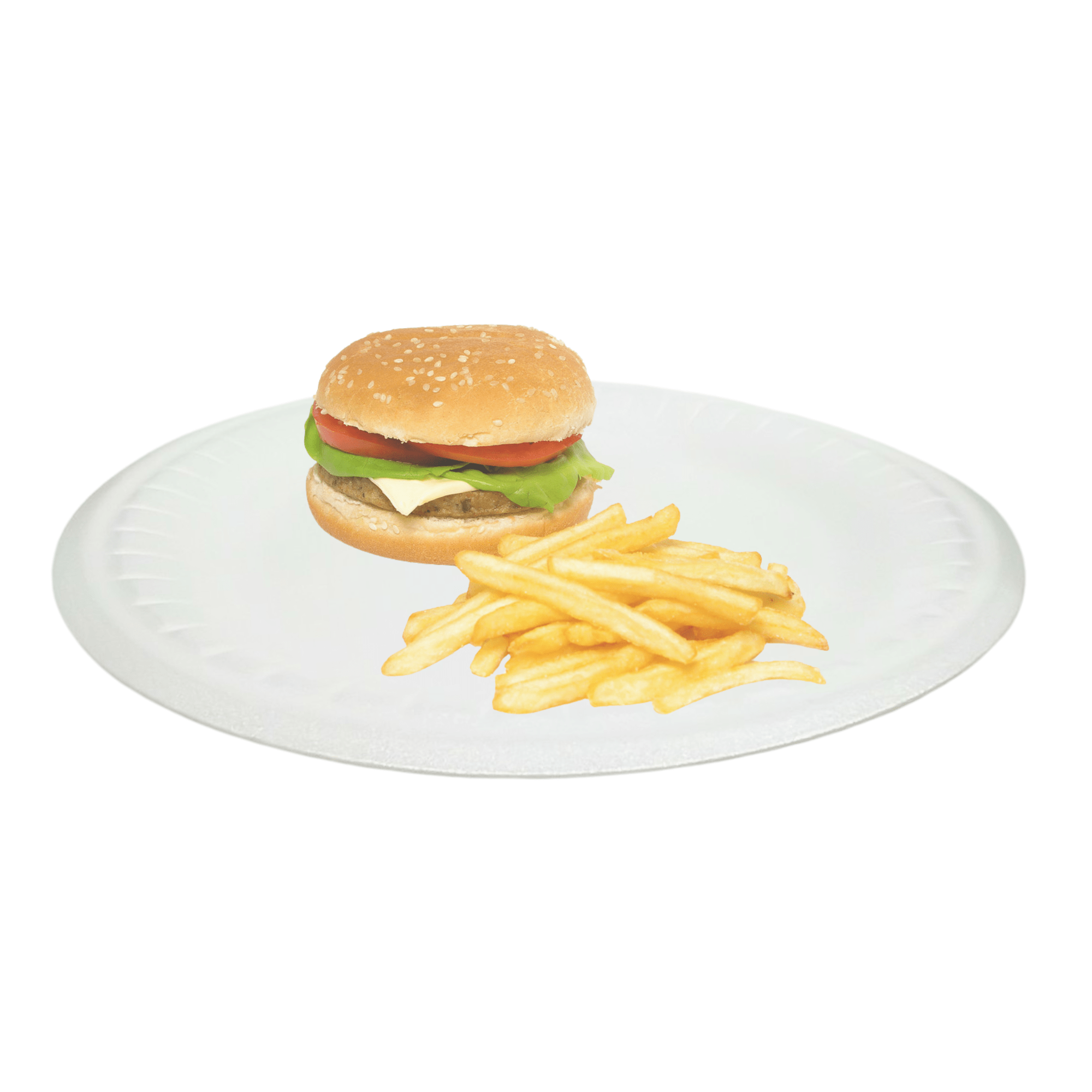 8 7/8" Foam Plates White, Microwavable, Lightweight & Sturdy