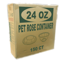 *WHOLESALE* 24oz. Rose Bowl  Salad To-Go Containers with lids Plastic Disposable 150/case