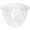 48oz  Rose bowl Salad Bowls To-Go Containers with Airtight Lids Disposable Plastic