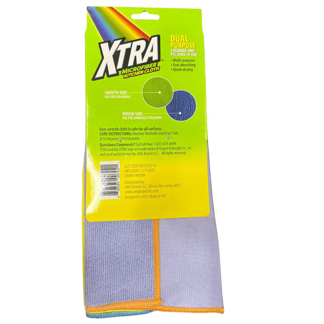 Microfiber Cleaning Cloth Super Absorbent Dishtowel Reusable Kitchen Towels: 2 Pack