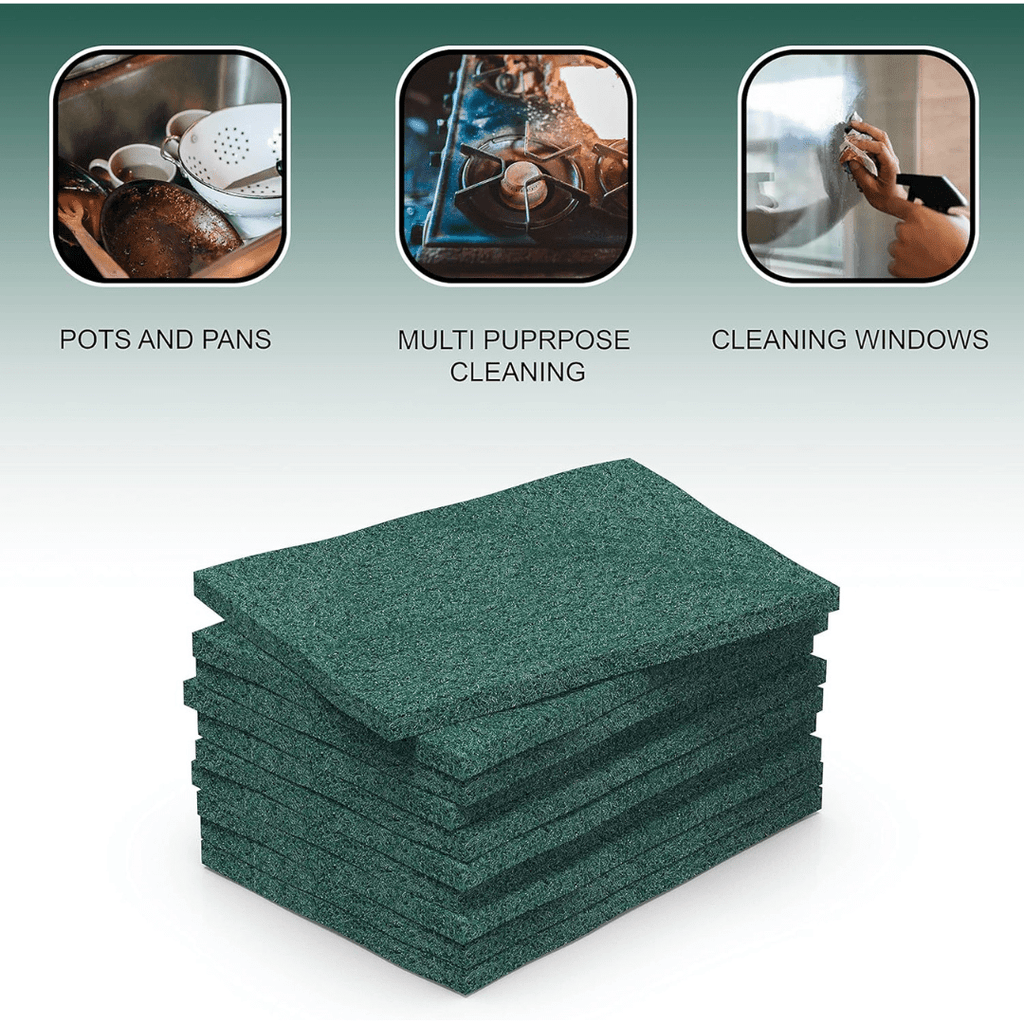 Green Multi Purpose Scrubbers: 7 Peices