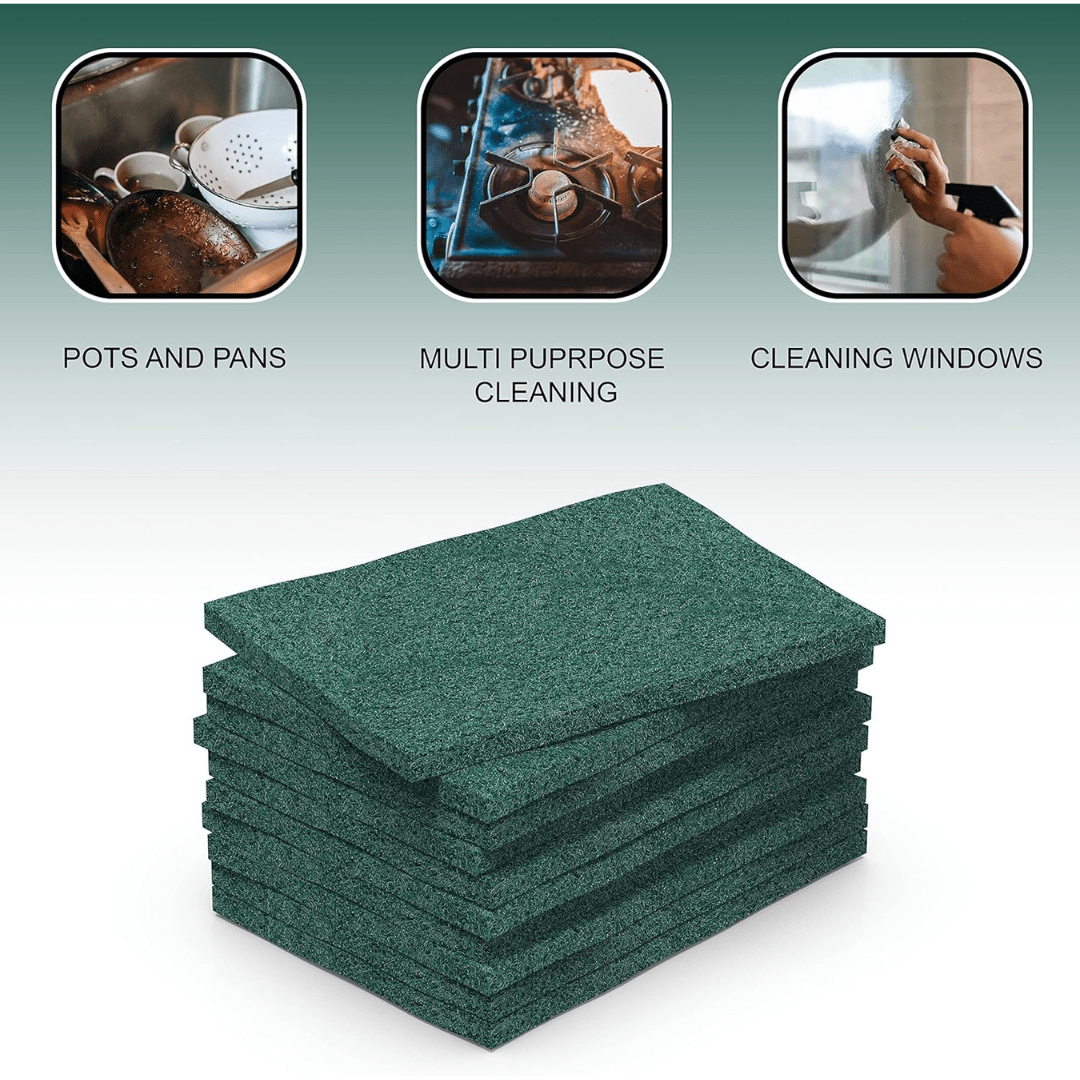 Green Multi Purpose Scrubbers: 7 Peices