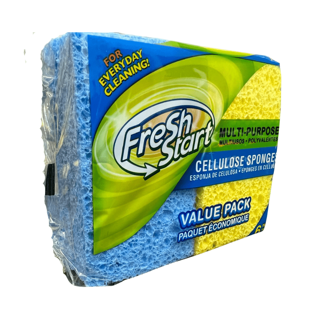 Cellous Sponge 6 Pieces | Bulk Multi-Purpose Cleaning Set