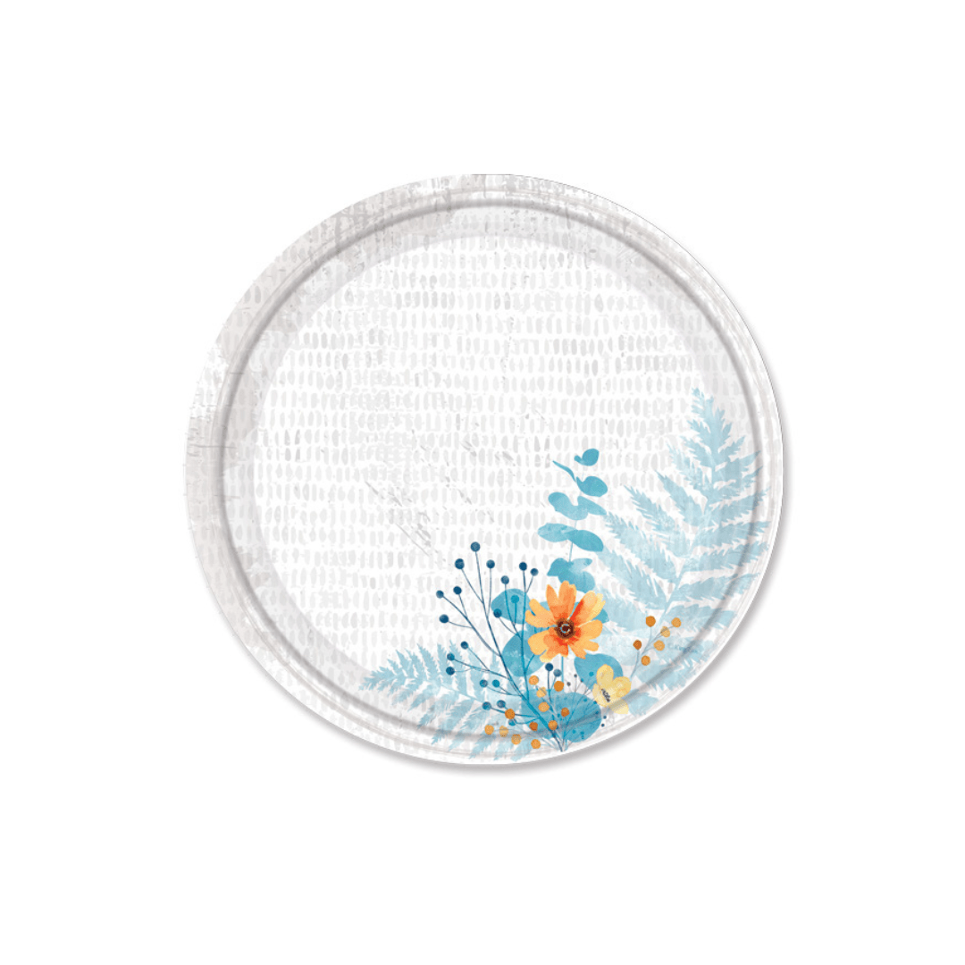 6.75" Floral Bliss  Dessert Paper Plates