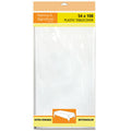 54" x 108" White Rectangle  Disposable Plastic Premium Tablecloth Heavyweight