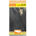 54" x 108" Black Rectangle Disposable Plastic Premium Tablecloth Heavyweight