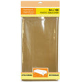 54" x 108" Gold Rectangle Disposable Plastic Premium Tablecloth Heavyweight