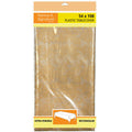 54" x 108" Gold Lace Rectangle  Disposable Plastic Premium Tablecloth Heavyweight