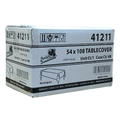 *WHOLESALE* 54'' X 108'' Light Blue Rectangular Table cover Disposable Plastic 48/Case