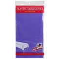 54'' X 108'' Purple Rectangular Tablecover Plastic