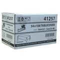 *WHOLESALE* 54'' X 108'' Ivory Rectangular Table cover Disposable Plastic 48/Case