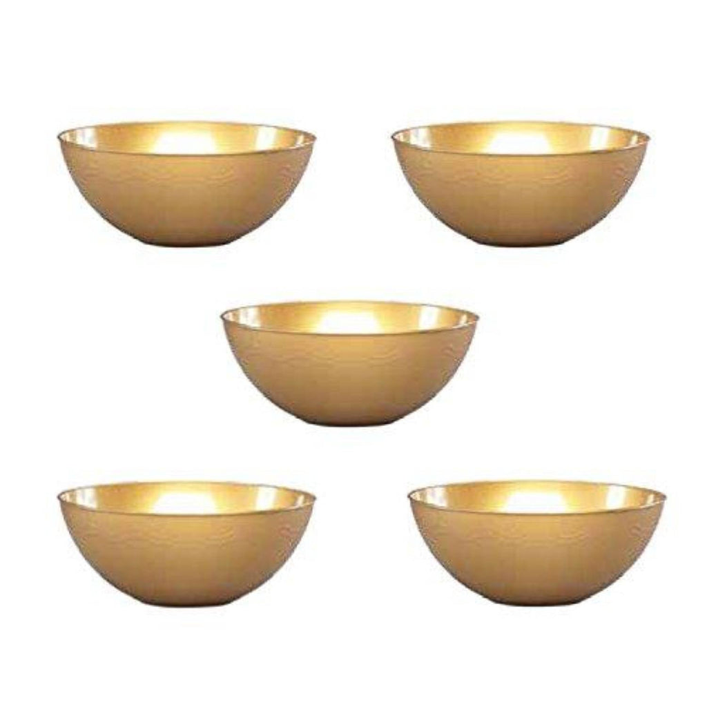 60oz Gold Plastic Bowl Disposable