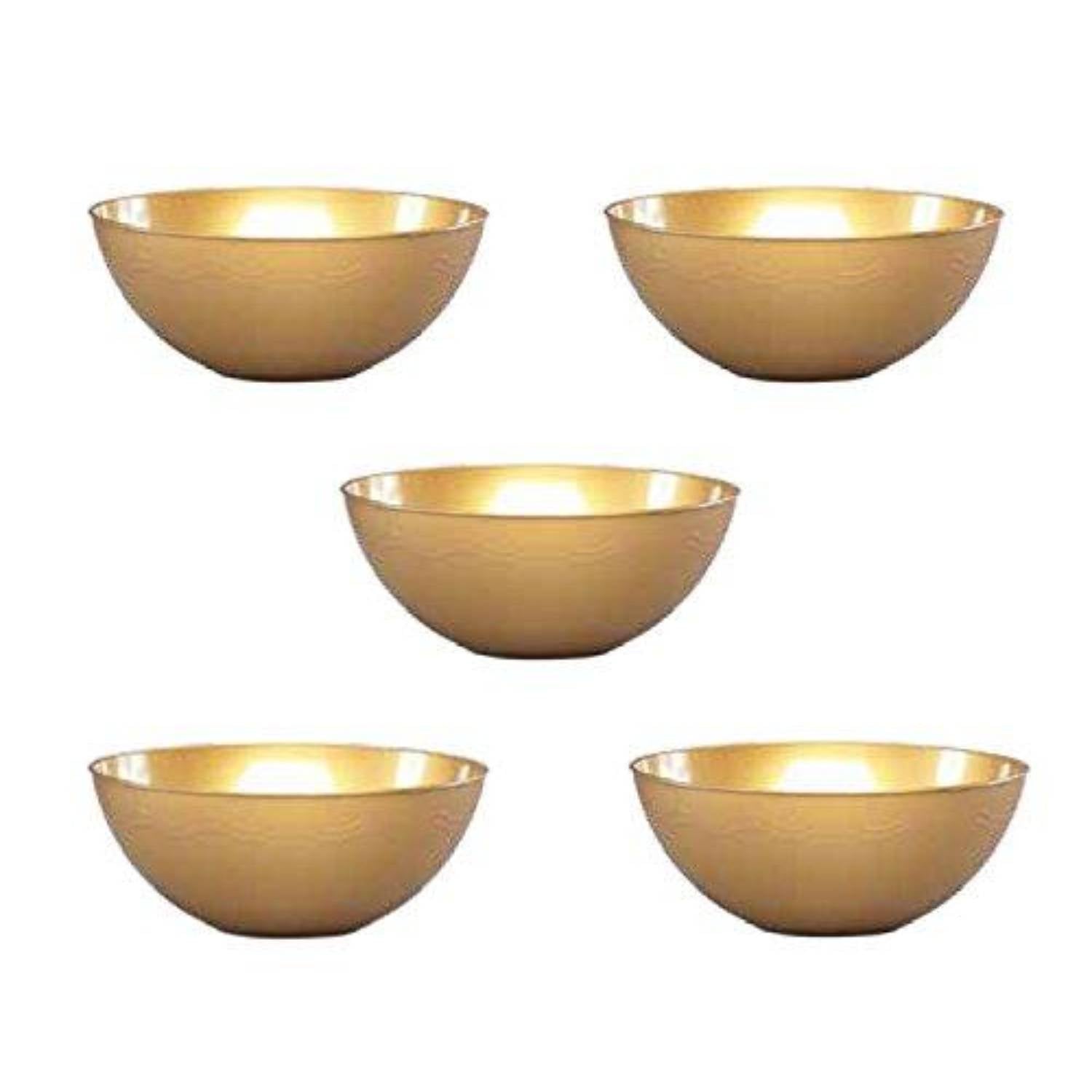 60oz Gold Plastic Bowl Disposable