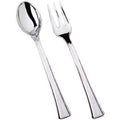 Silver Mini Plastic Forks