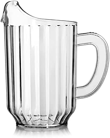 58oz Pitcher With handle Clear Restaurant Style Plastic